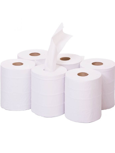 White Centre Feed Roll Pack of 6 (COLLECTION ONLY)