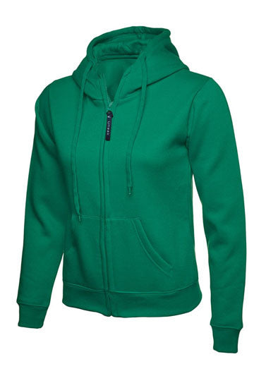 Ladies Full Zip Hooded Sweatshirt