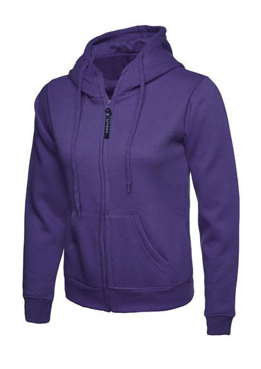 Ladies Full Zip Hooded Sweatshirt