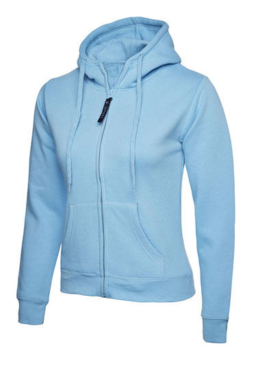 Ladies Full Zip Hooded Sweatshirt