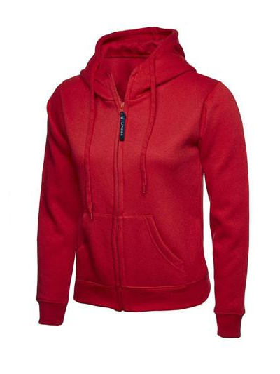 Ladies Full Zip Hooded Sweatshirt