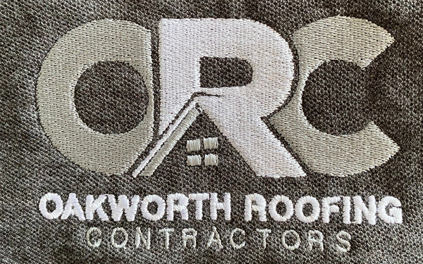 Embroidery Showcase: Oakworth Roofing Contractors