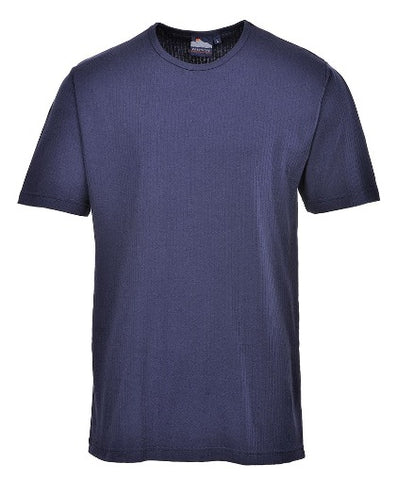 Thermal Navy Blue Short Sleeved T-Shirt