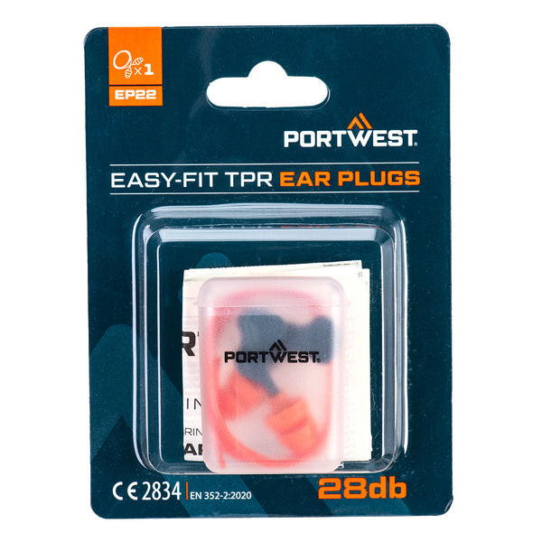EP22 Reusable TPR  Corded Ear Plugs 1 pair