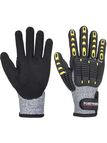 Building Services A722 Impact C13 Nitrile Sandy Reinforced Palm Glove