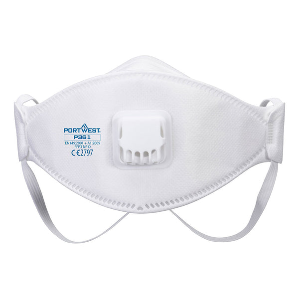 P361 Trifold Valved Dolomite FFP3 Respirator Pack of 10