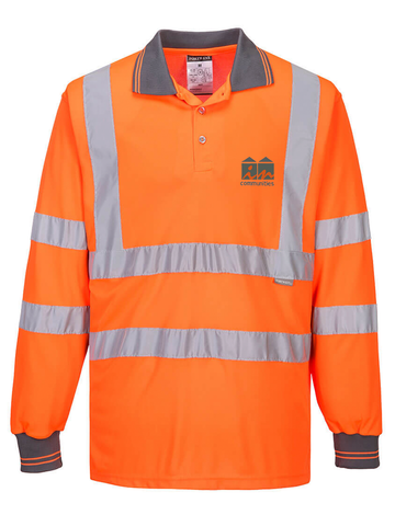 Estates Hi-Visibilty Long Sleeved Polo Shirt