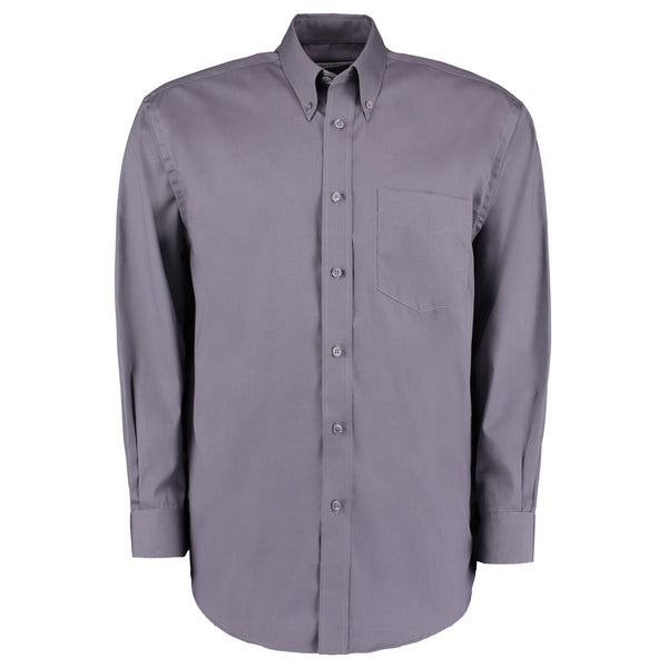 Kustom Kit Premium Long Sleeve Classic Fit Oxford Shirt