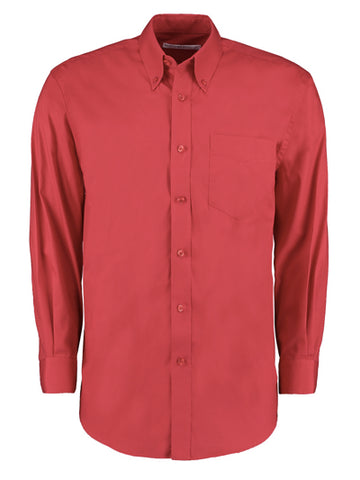 Kustom Kit Premium Long Sleeve Classic Fit Oxford Shirt