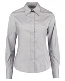 Kustom Kit Ladies Premium Long Sleeve Tailored Oxford Shirt