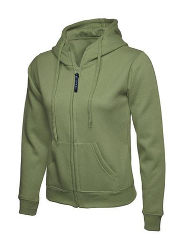 Ladies Full Zip Hooded Sweatshirt